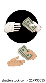 giving money