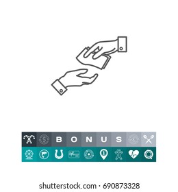 Giving money