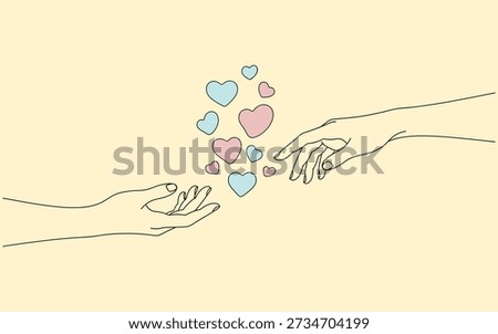 Giving and receiving love and affection through simple gestures