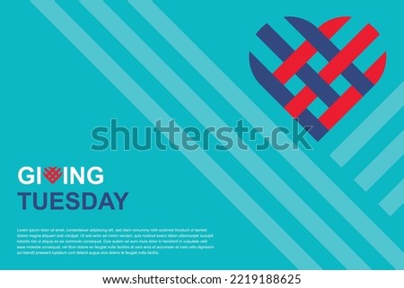 Giving tuesday background. With stripes. Vector illustration design.