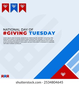 Giving Tuesday Vector Illustration for social media post, greeting card, etc