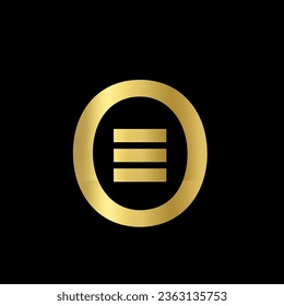 Giving vector concept or isolated logo, Logo or letter sketch