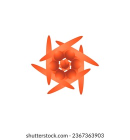 Giving vector concept or isolated logo, Logo or letter sketch
