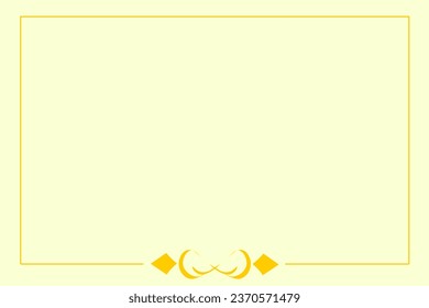 Dar concepto vectorial o logotipo aislado. Marco amarillo con fondo de color, logotipo o logotipo comercial o logotipo de la empresa