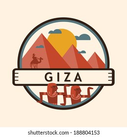 Giza city badge, Egypt