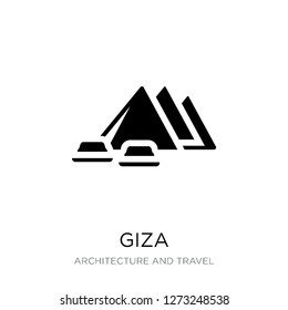 giza icon vector on white background, giza trendy filled icons from Architecture and travel collection, giza simple element illustration