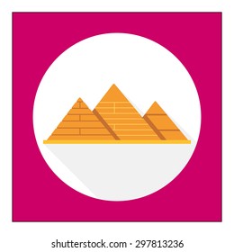 Giza pyramids icon