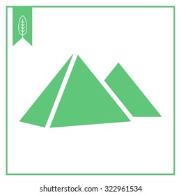 Giza pyramids icon