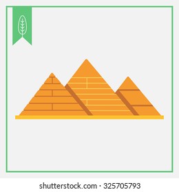 Giza pyramids icon