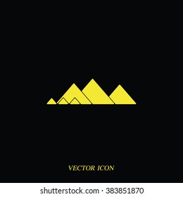 Giza pyramids icon.