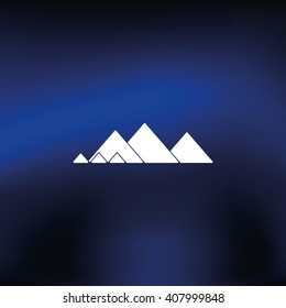 Giza pyramids icon.