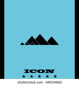 Giza pyramids icon.