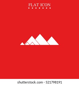 Giza pyramids icon.