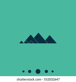 Giza pyramids icon.