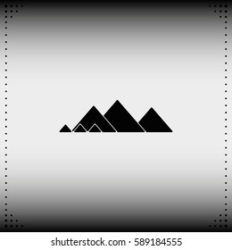 Giza pyramids icon.