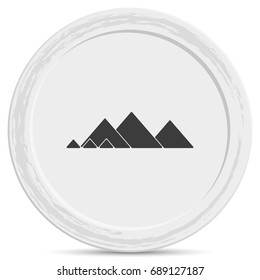 Giza pyramids icon.