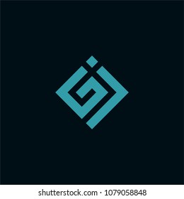 G&J concept icon and logo. Available in vector.