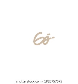 Gj initial isolated elegant logo design