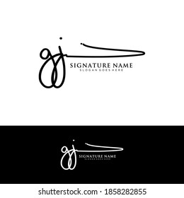 GJ Initial letter handwriting and signature logo.