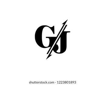 GJ initials logo sliced