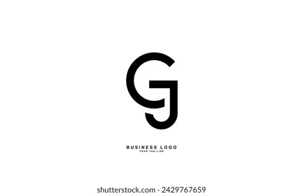 GJ, JG, G, J, Abstract Letters Logo monogram