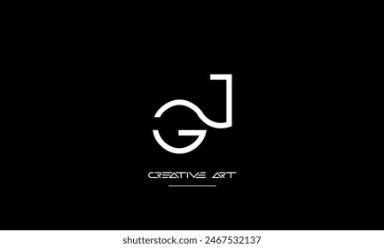 GJ, JG, G, J abstract letters logo monogram