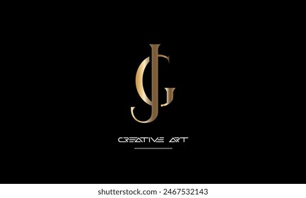 GJ, JG, G, J abstract letters logo monogram