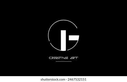 GJ, JG, G, J abstract letters logo monogram