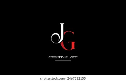 GJ, JG, G, J abstract letters logo monogram