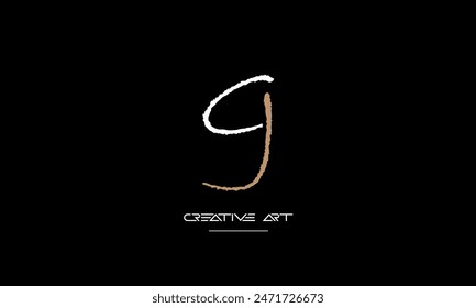 GJ, JG, G, J abstract letters logo monogram