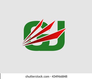 GJ letter logo
