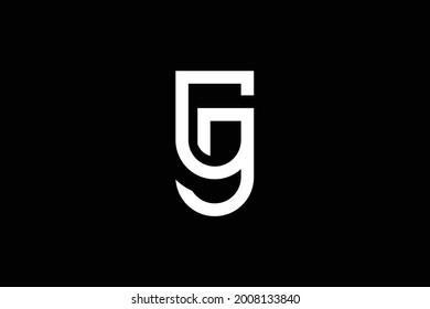 Gj Letter Logo Design On Luxury Stock Vector (Royalty Free) 2008133840 ...