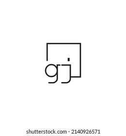 GJ line concept logo in high quality professional design that will be best for your companies
