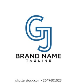 GJ Line Fusion,
A sleek combination of G and J with modern curved lines — perfect for brands in tech, consulting, or legal services
