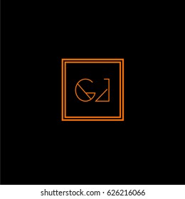 gj logo letter initial, Abstract Polygonal Background Logo, design for Corporate Business Identity,flat icon, Alphabet letter