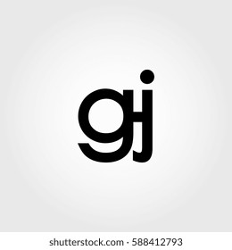 gj lowercase logo black interrelated