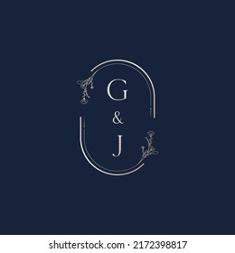 GJ Hochzeit-Logobriefe in hochqualitativem professionellem Design, die in allen Printmedien gut gedruckt werden