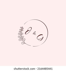 GJ wedding logo letters in high quality professional design that will print well across any print media