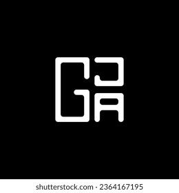 Diseño vectorial de la letra GJA, logotipo GJA simple y moderno. Diseño de alfabetos lujosos GJA  