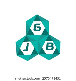 GJB creative minimalist letter logo. GJB unique vector initials alphabet letter logo design
