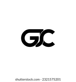 gjc letra inicial diseño del logotipo de monograma