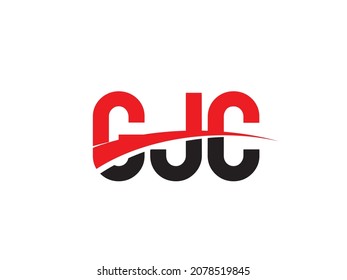 Letra GJC Ilustración del vector de diseño del logotipo inicial