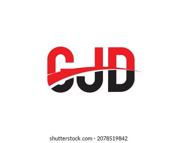GJD Letter Initial Logo Design Vector Illustration