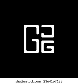Diseño vectorial de la letra GJG, logotipo GJG simple y moderno. Diseño de alfabetos lujosos GJG  