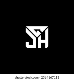 Diseño vectorial de la letra GJH, logotipo GJH simple y moderno. Diseño del alfabeto lujoso GJH  