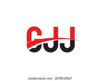 GJJ Letter Initial Logo Design Vector Illustration