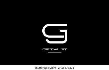 GJ,JG, G, J abstract letters logo monogram