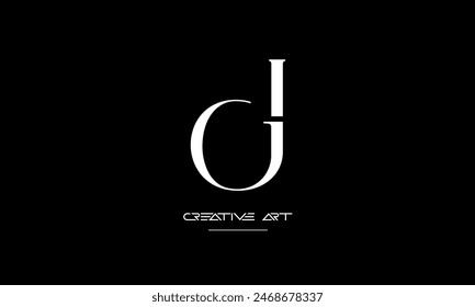 GJ,JG, G, J abstract letters logo monogram