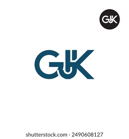 GJK Logo Letra Monograma Diseño