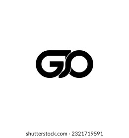 gjo initial letter monogram logo design